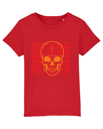 Happy Halloween Skull Funny Skeleton Red