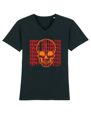 Happy Halloween Skull Funny Skeleton Black