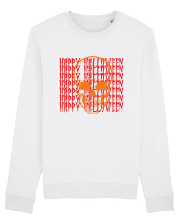 Happy Halloween Skull Funny Skeleton White
