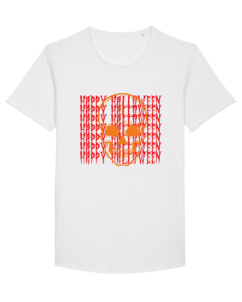 Happy Halloween Skull Funny Skeleton White