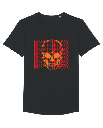 Happy Halloween Skull Funny Skeleton Black