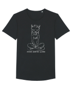 Boom chakra llama Tricou mânecă scurtă guler larg Bărbat Skater