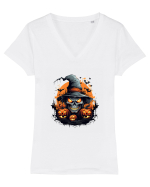 Halloween Tricou mânecă scurtă guler V Damă Evoker