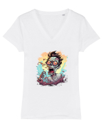 Zombie Tricou mânecă scurtă guler V Damă Evoker