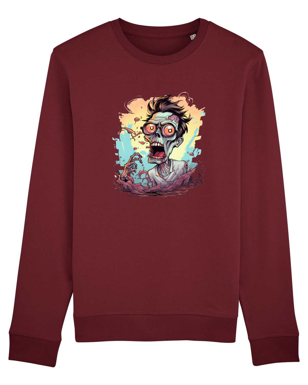 Bluză mânecă lungă Unisex Rise Burgundy