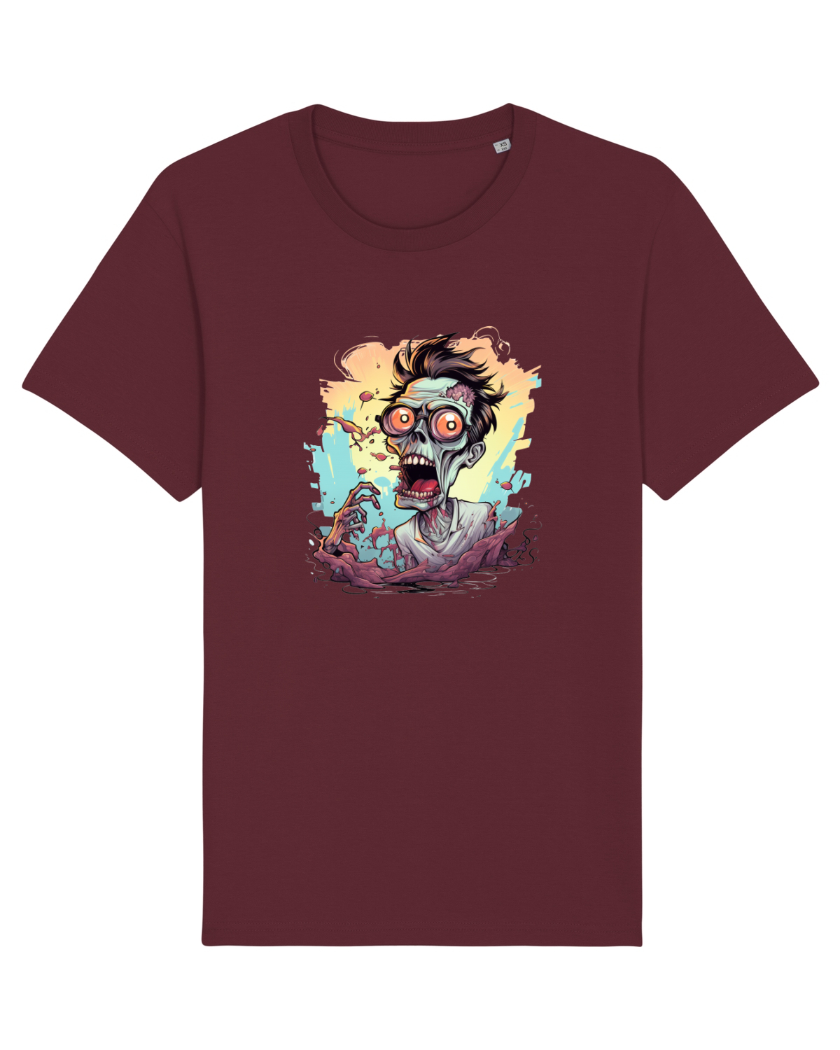 Tricou mânecă scurtă Unisex Rocker Burgundy