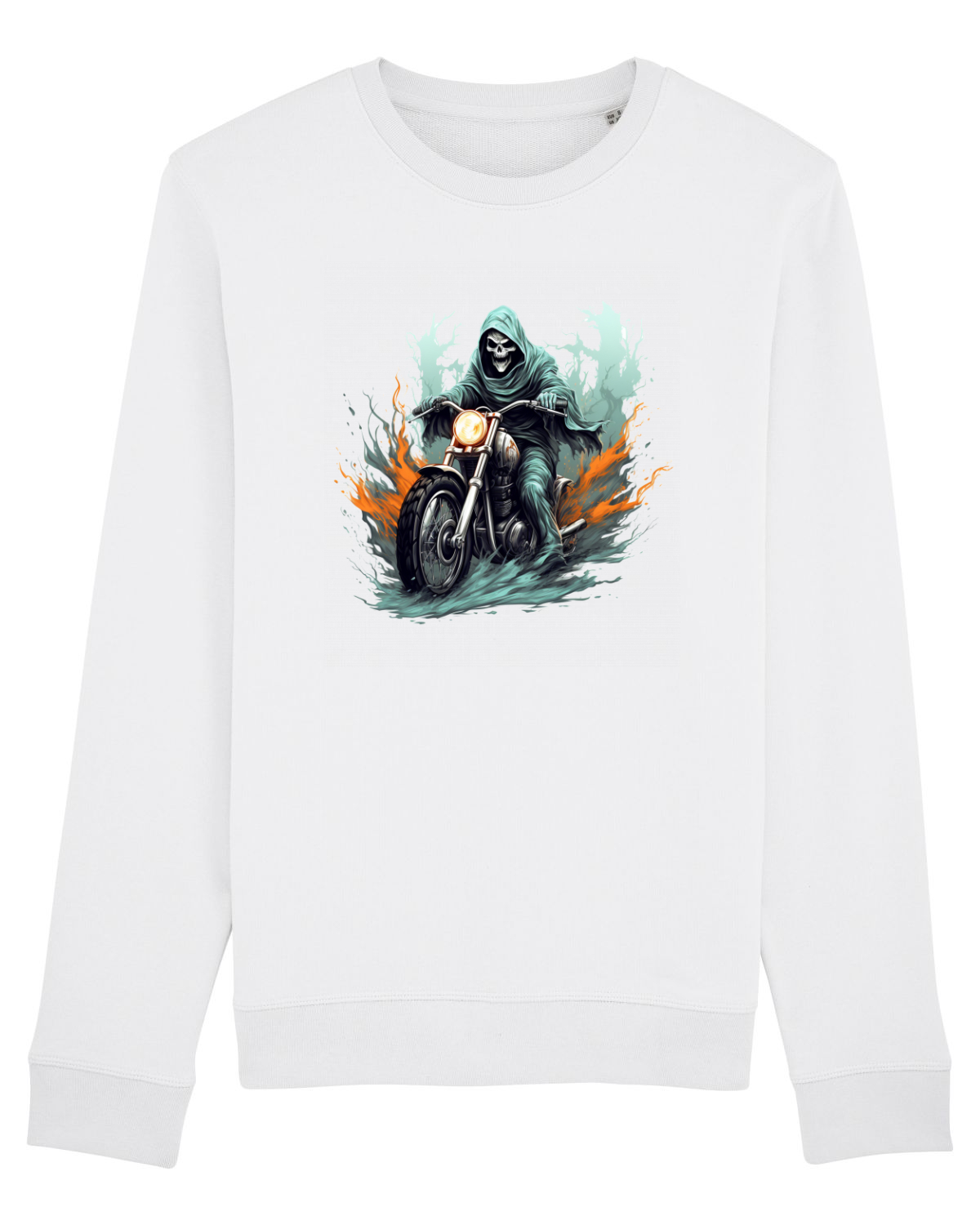 Bluză mânecă lungă Unisex Rise White