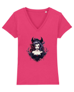 Vampire Girl Tricou mânecă scurtă guler V Damă Evoker