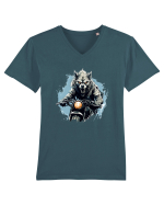 Werewolf Rider Tricou mânecă scurtă guler V Bărbat Presenter