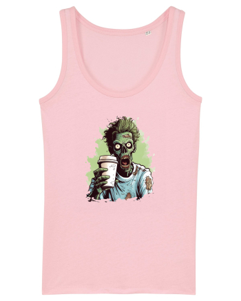 Zombies and coffee Cotton Pink