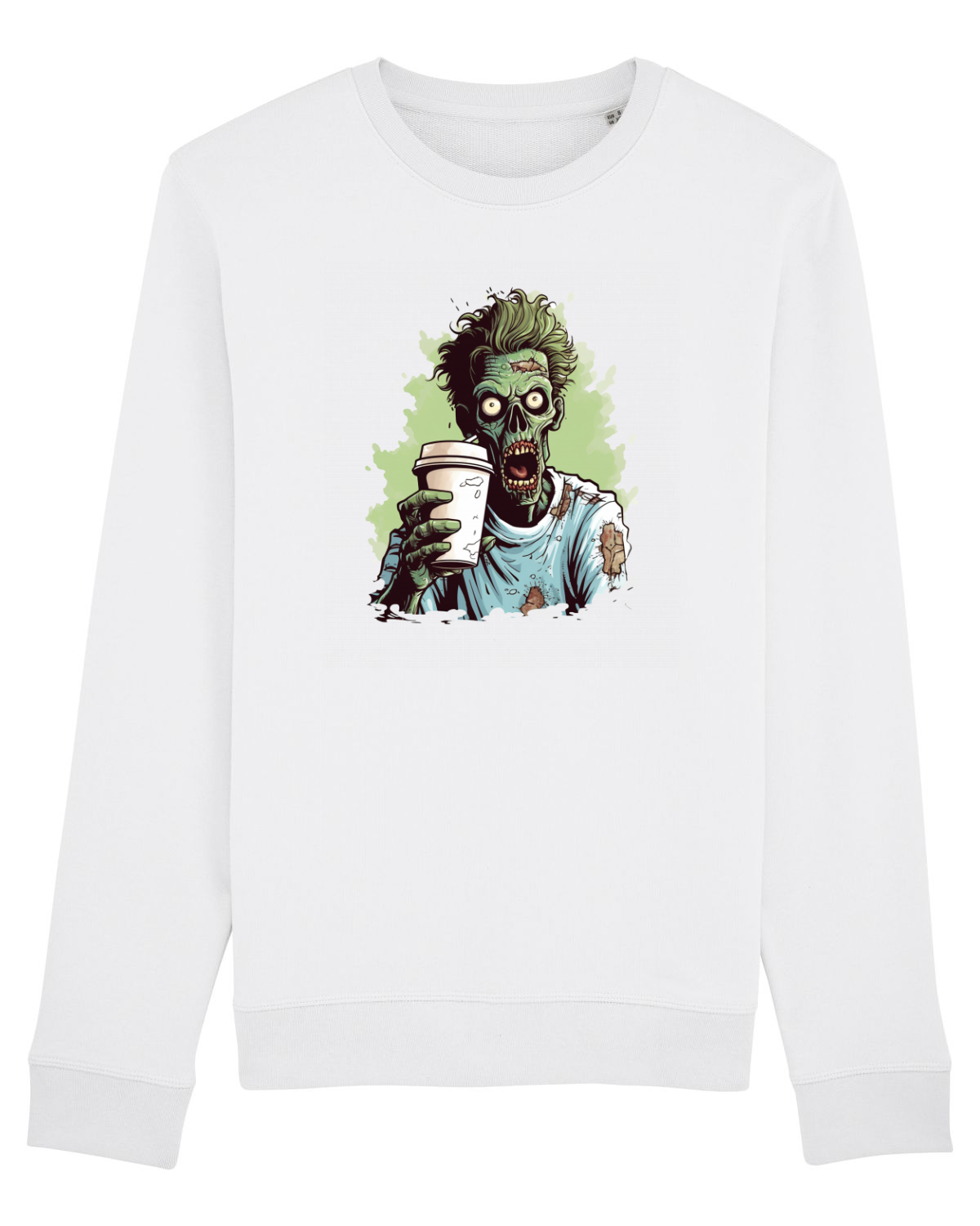 Bluză mânecă lungă Unisex Rise White