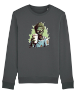 Zombies and coffee Bluză mânecă lungă Unisex Rise