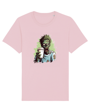 Zombies and coffee Cotton Pink
