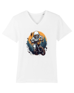 Halloween Rider Tricou mânecă scurtă guler V Bărbat Presenter