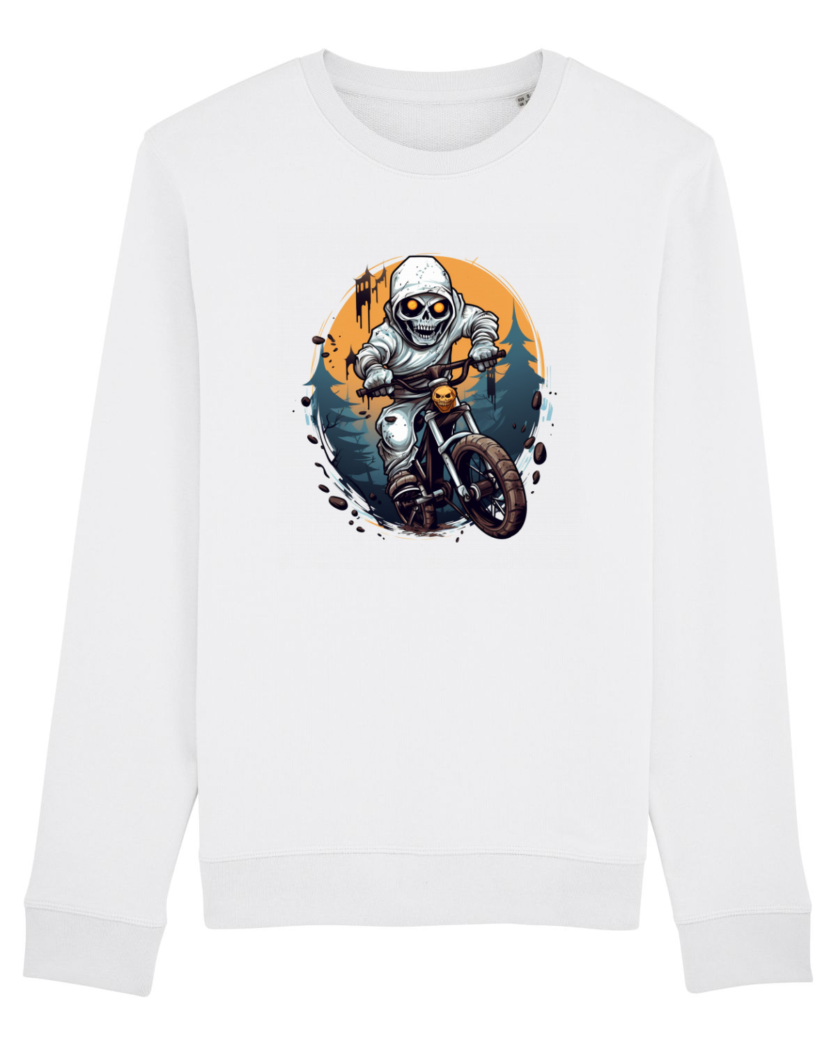 Bluză mânecă lungă Unisex Rise White