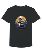 Halloween Rider Tricou mânecă scurtă guler larg Bărbat Skater
