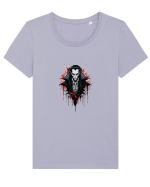 Vampire  Tricou mânecă scurtă guler larg fitted Damă Expresser