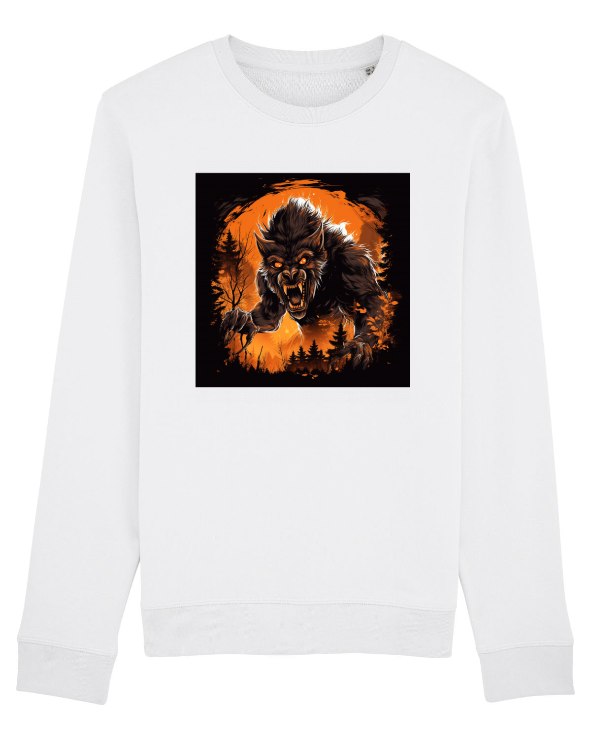 Bluză mânecă lungă Unisex Rise White