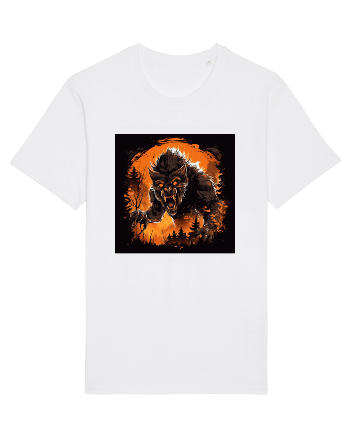 Tricou mânecă scurtă Unisex Rocker White