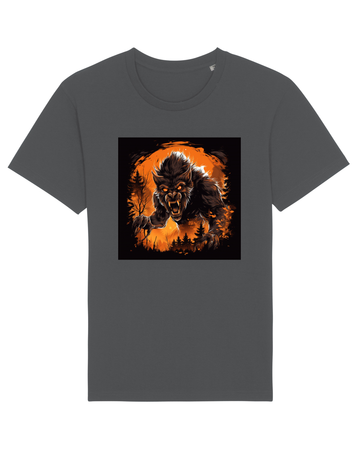 Tricou mânecă scurtă Unisex Rocker Anthracite
