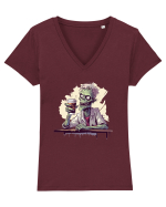Zombie  Tricou mânecă scurtă guler V Damă Evoker