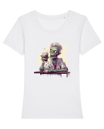 Zombie  Tricou mânecă scurtă guler larg fitted Damă Expresser