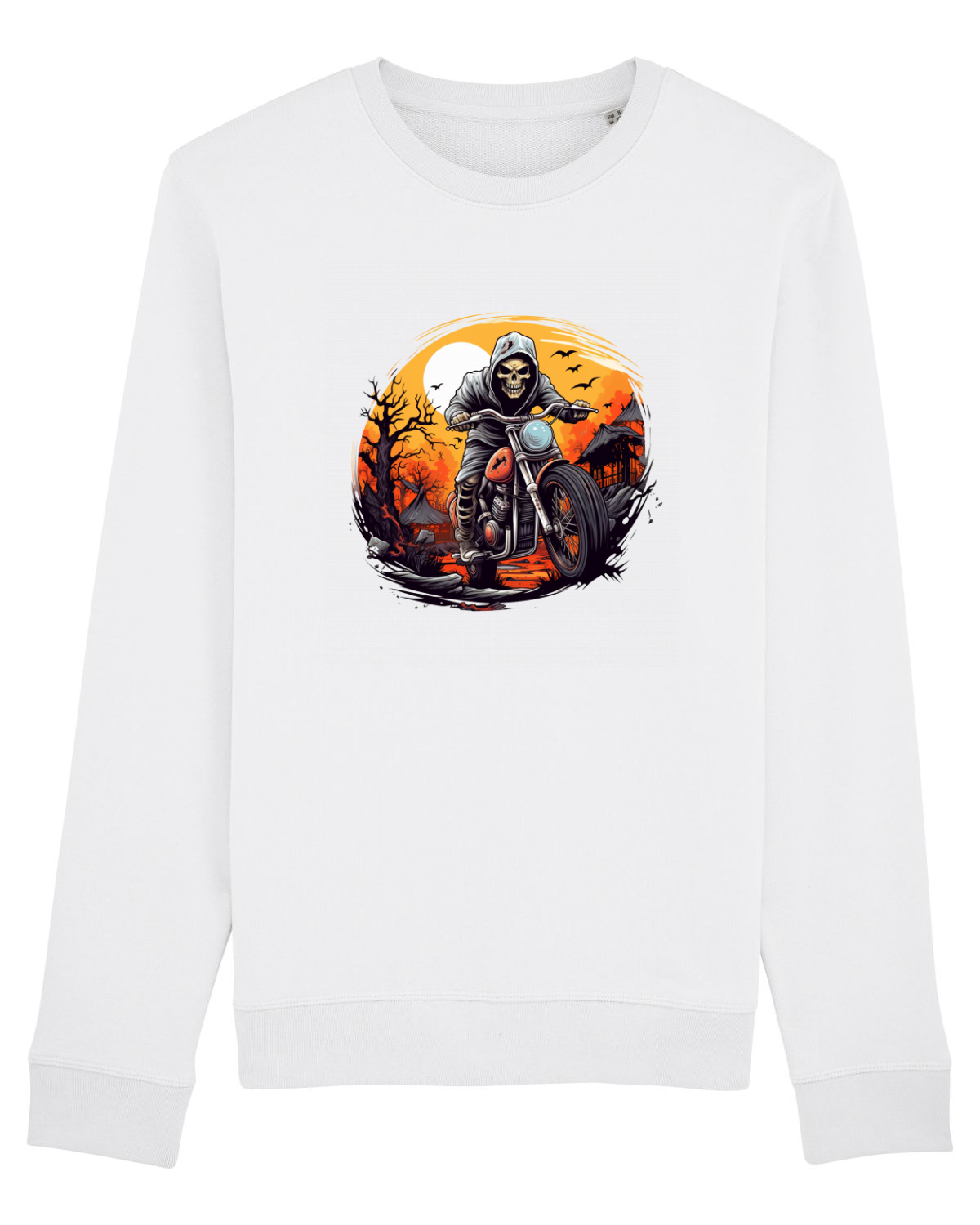 Bluză mânecă lungă Unisex Rise White
