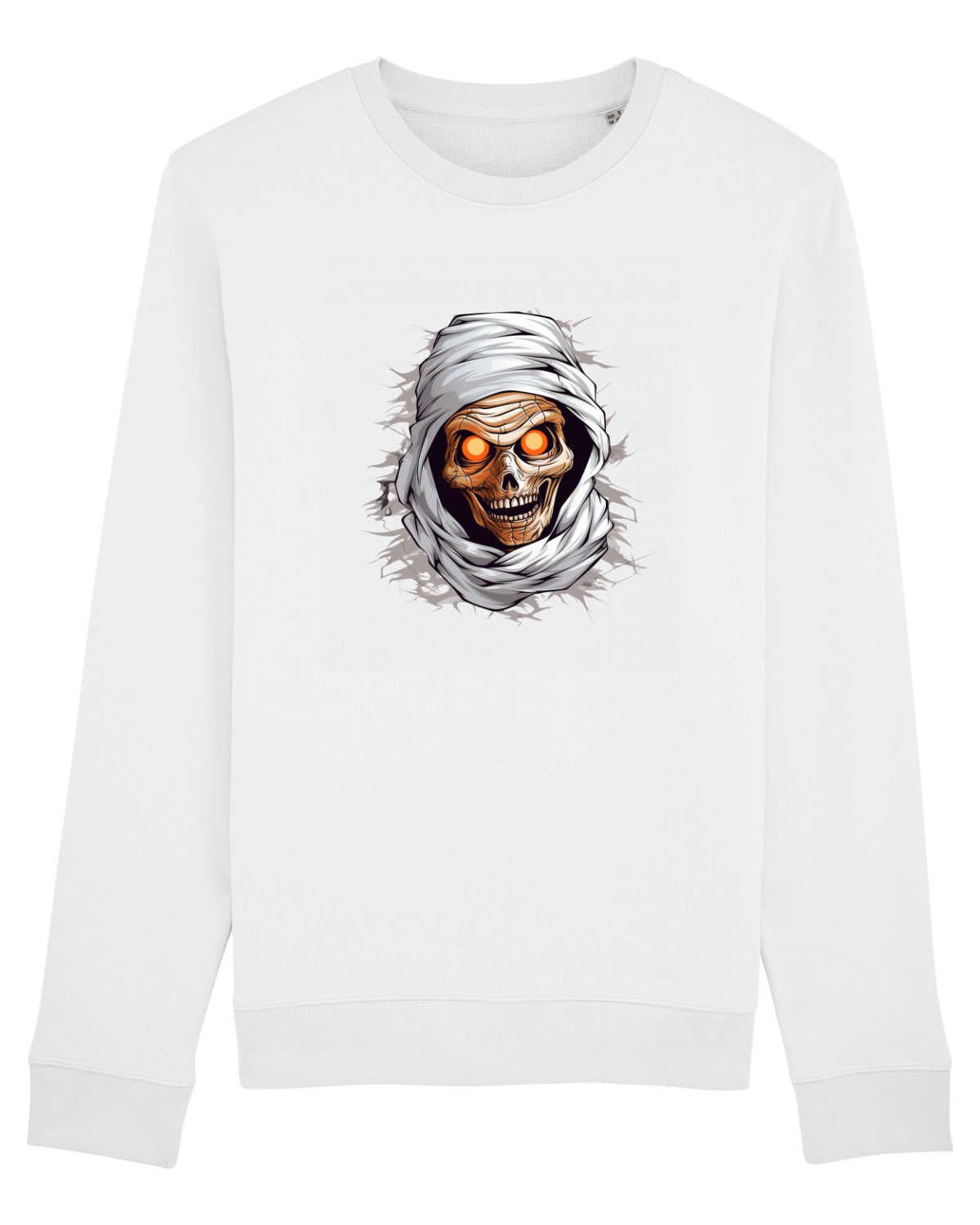 Bluză mânecă lungă Unisex Rise White