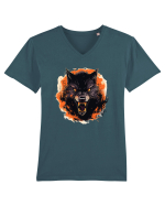 Werewolf  Tricou mânecă scurtă guler V Bărbat Presenter