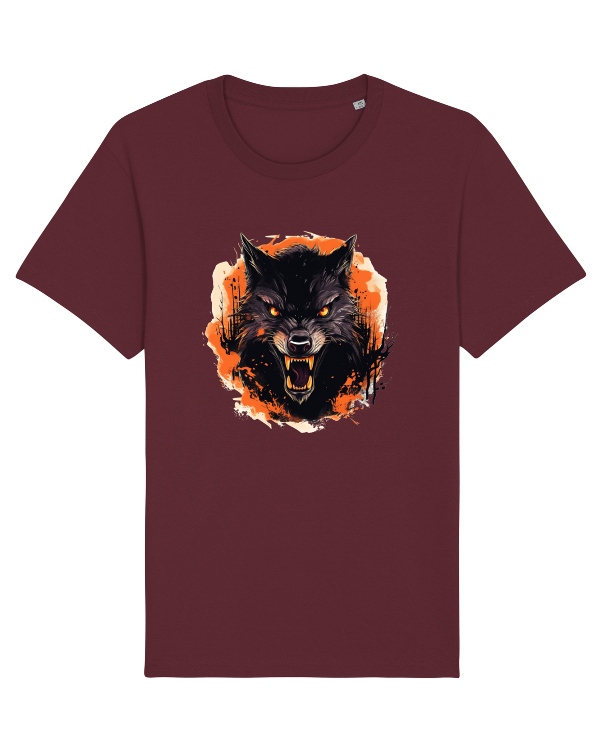 Tricou mânecă scurtă Unisex Rocker Burgundy