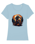 Halloween zombie Tricou mânecă scurtă guler larg fitted Damă Expresser