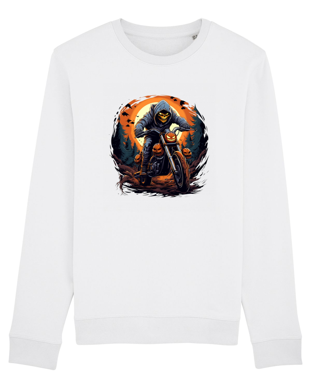 Bluză mânecă lungă Unisex Rise White