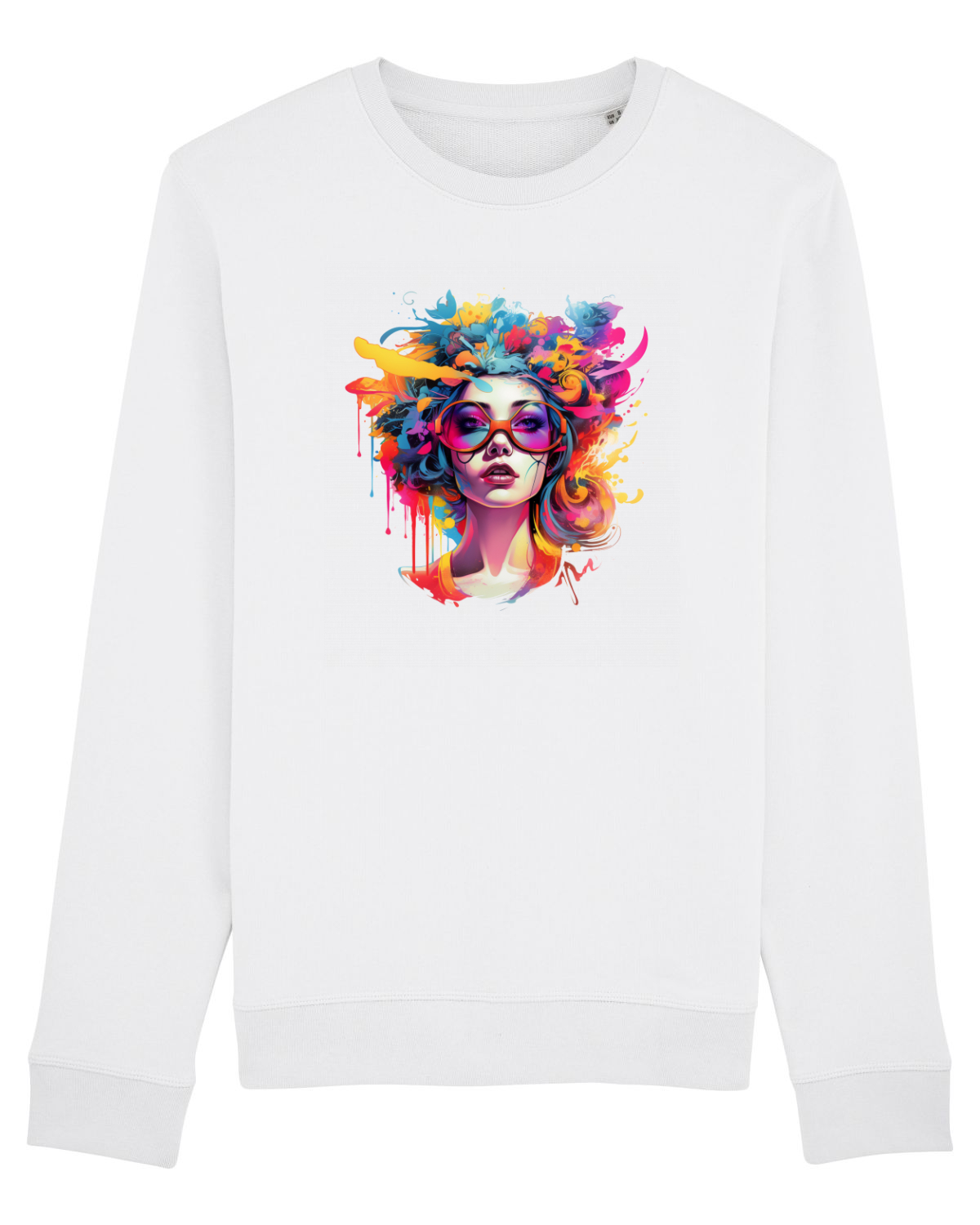 Bluză mânecă lungă Unisex Rise White