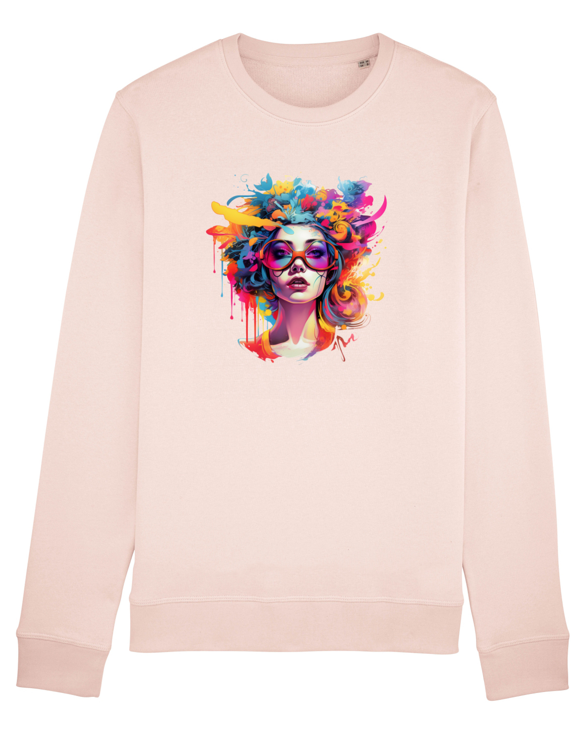 Bluză mânecă lungă Unisex Rise Candy Pink