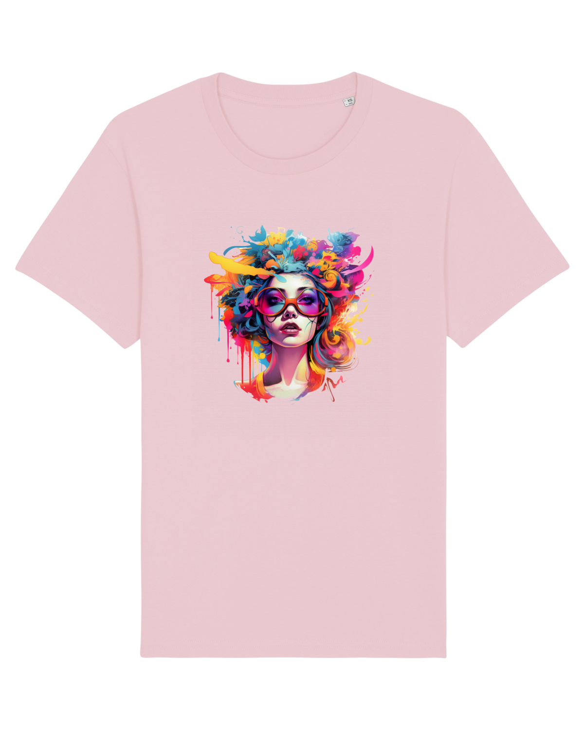 Tricou mânecă scurtă Unisex Rocker Cotton Pink