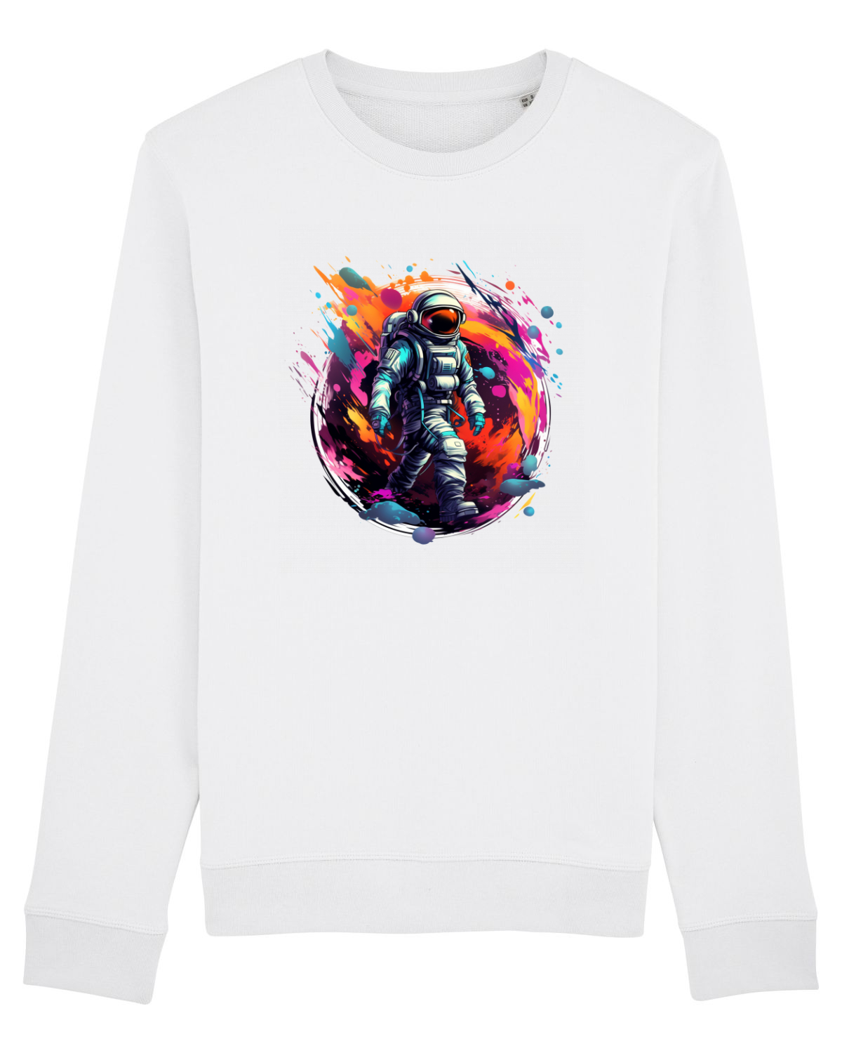 Bluză mânecă lungă Unisex Rise White