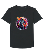 Astronaut - cosmic exploration Tricou mânecă scurtă guler larg Bărbat Skater