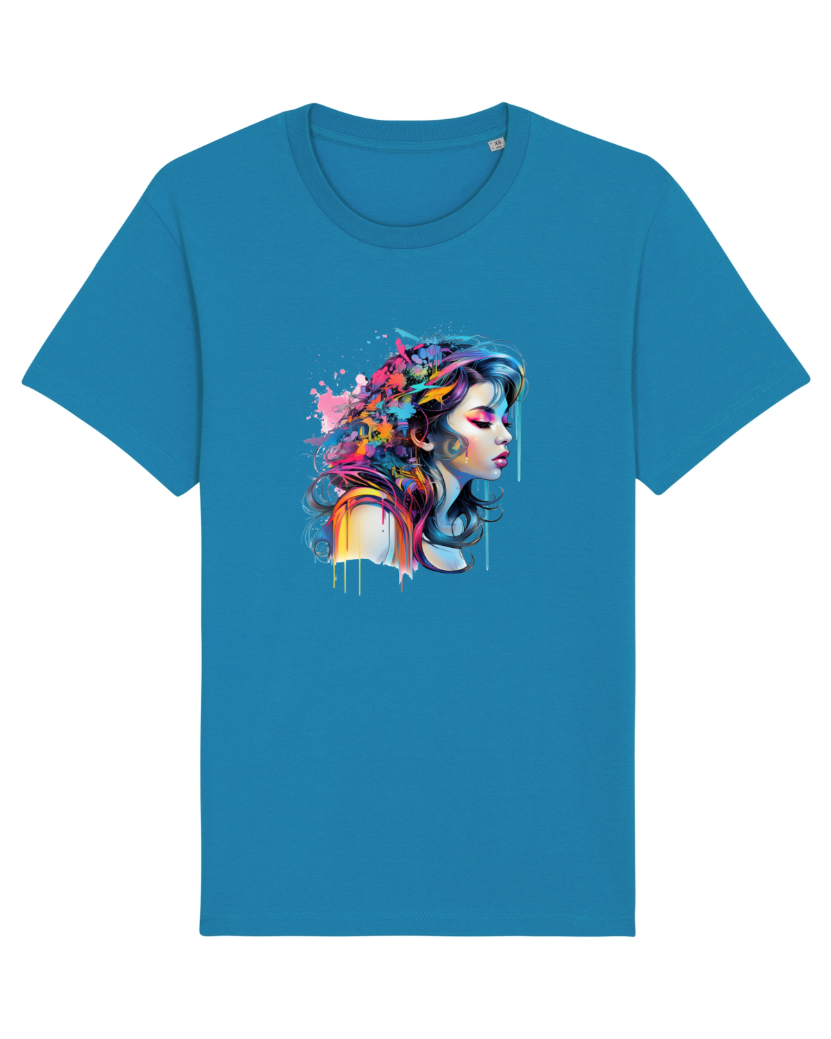 Tricou mânecă scurtă Unisex Rocker Azur