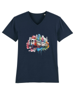 City Train Tricou mânecă scurtă guler V Bărbat Presenter
