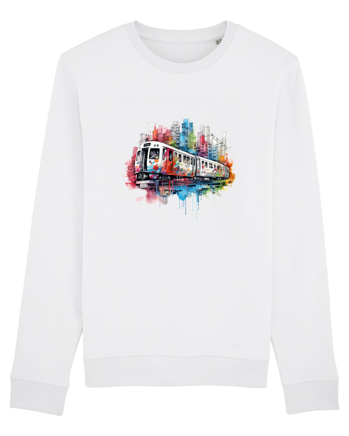 Bluză mânecă lungă Unisex Rise White