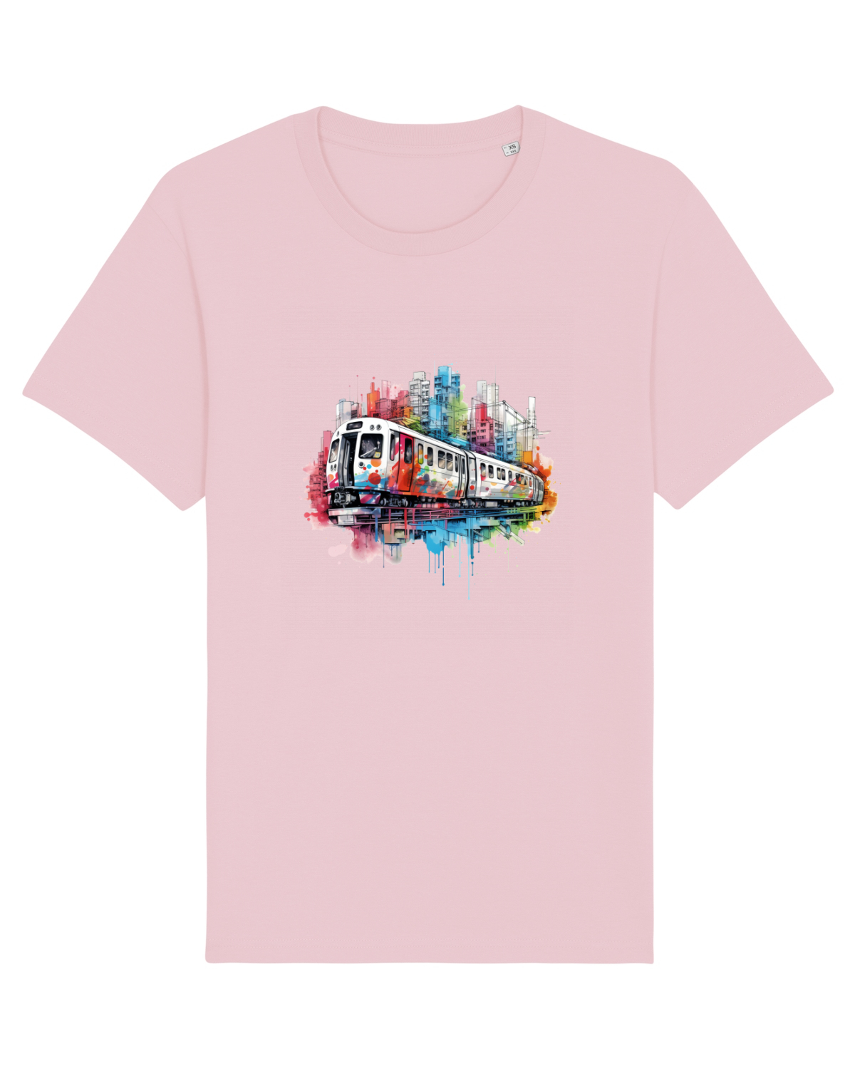 Tricou mânecă scurtă Unisex Rocker Cotton Pink