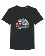 City Train Tricou mânecă scurtă guler larg Bărbat Skater