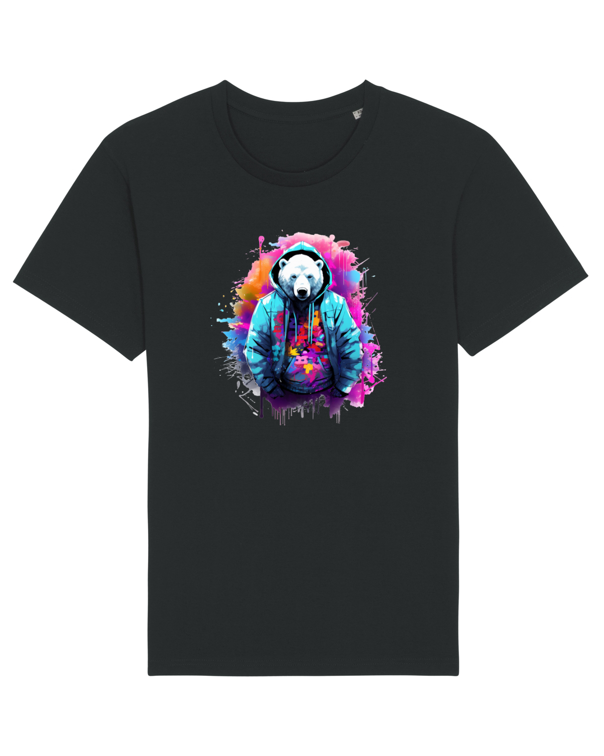 Tricou mânecă scurtă Unisex Rocker Black