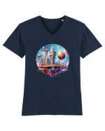 Alien City Tricou mânecă scurtă guler V Bărbat Presenter