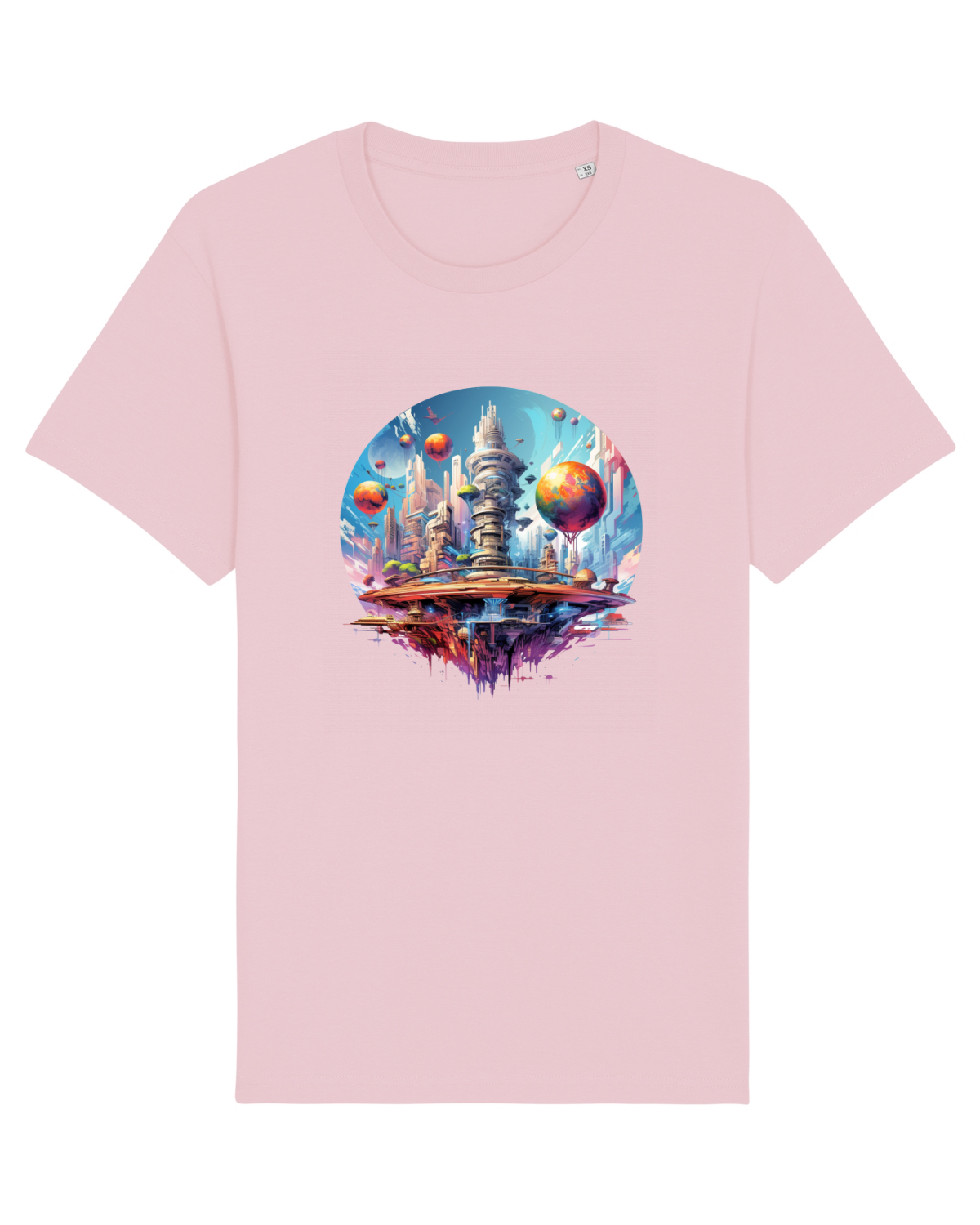 Tricou mânecă scurtă Unisex Rocker Cotton Pink