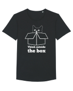Think outside the box Tricou mânecă scurtă guler larg Bărbat Skater