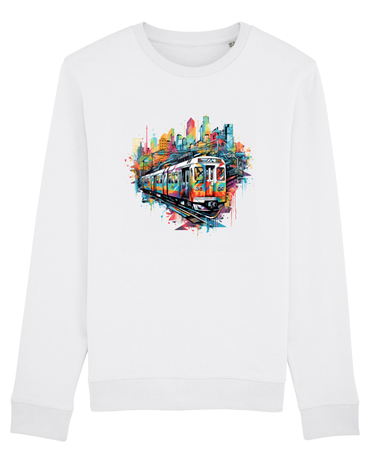 Bluză mânecă lungă Unisex Rise White