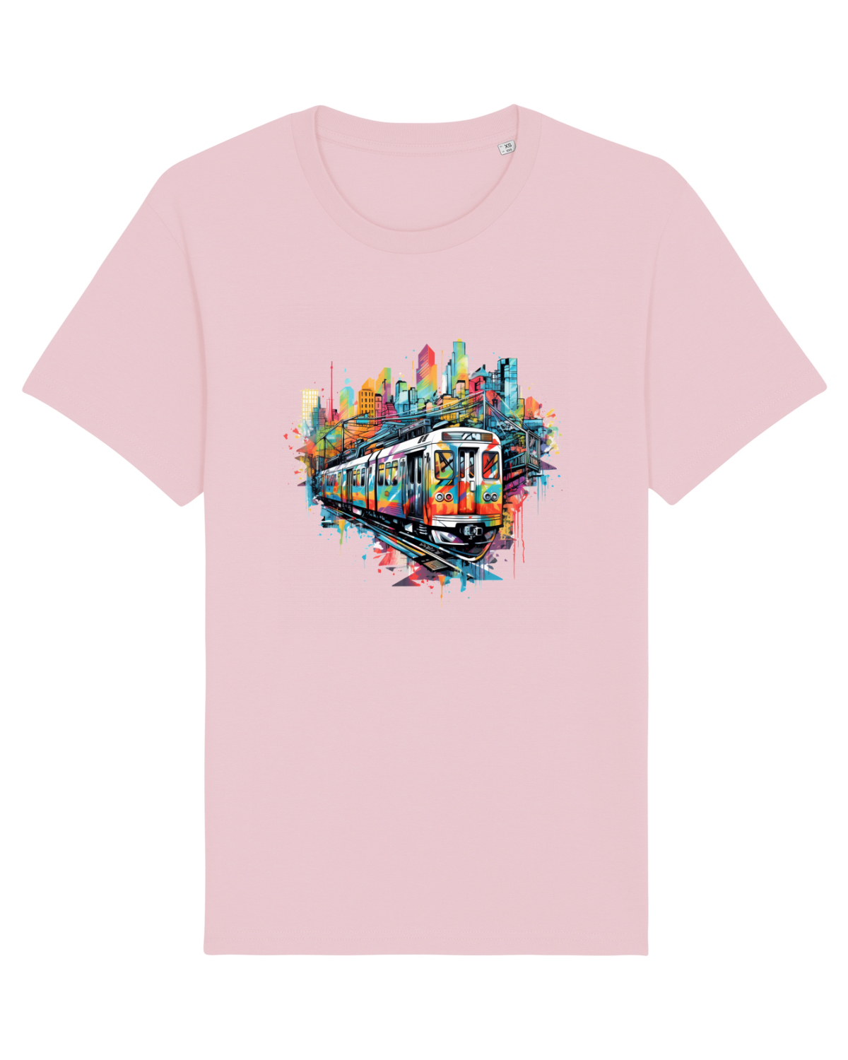 Tricou mânecă scurtă Unisex Rocker Cotton Pink