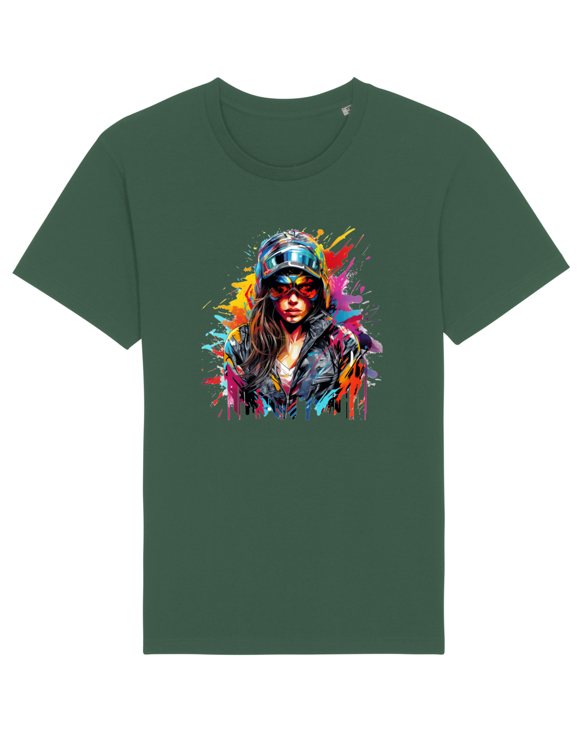 Tricou mânecă scurtă Unisex Rocker Bottle Green