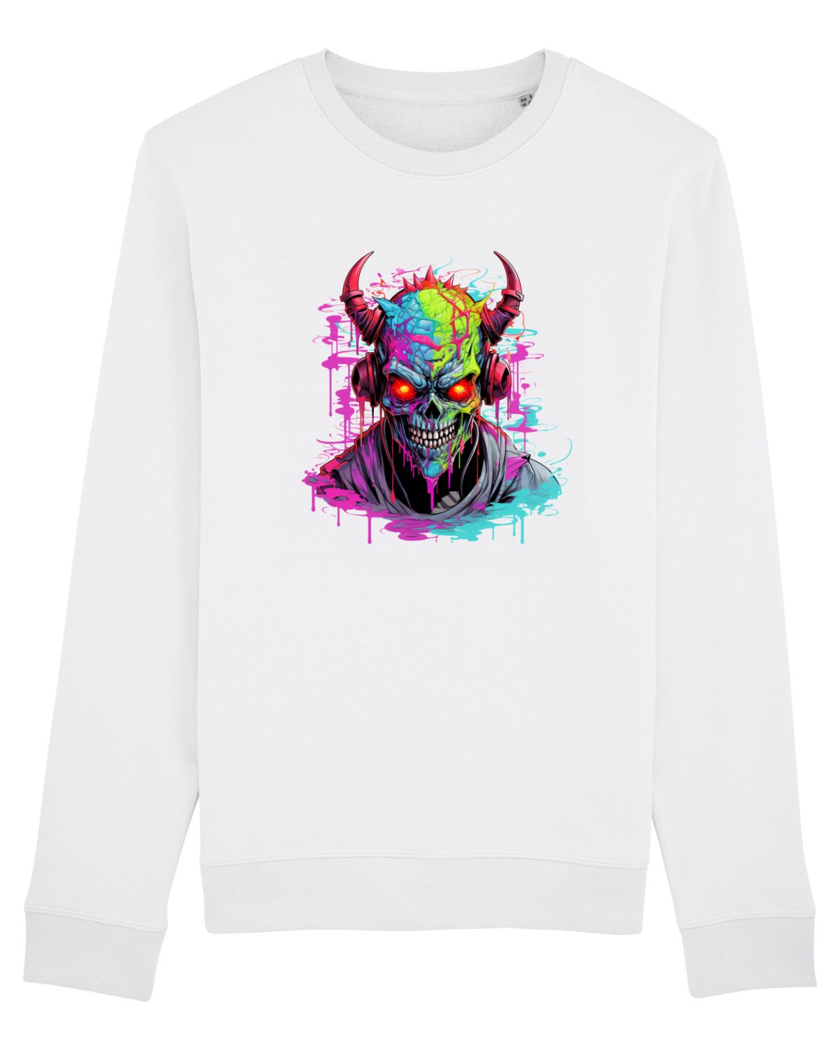 Bluză mânecă lungă Unisex Rise White